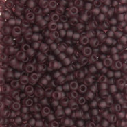 Miyuki seed beads 15/0 - Matted dark smoky amethyst 15-153F